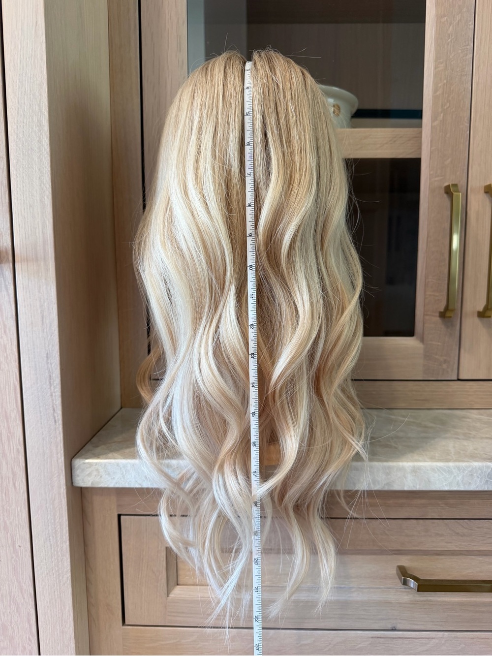 HAIRALICIOUS | Blonde lace front wig - “ROMEE STRIJD” (mid-length) | Size: Small